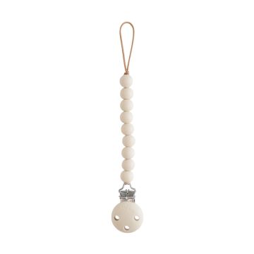 Mushie Silicone Pacifier Clip Hera Shifting Sands