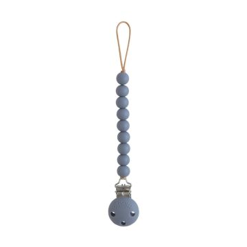 Mushie Silicone Pacifier Clip Hera Tradewinds