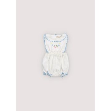 The New Society Hermione Baby Romper Coconut