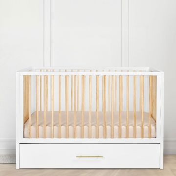 Hushcrib Classic 4-in-1 Crib with Trundle
