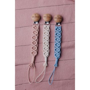 Bebe Belinha Blue Orchid Pacifier Clip