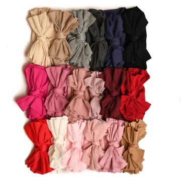 Nicsessories Butter Soft Baby Bow Ribbed Headband