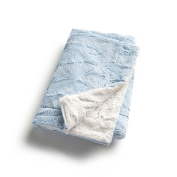 Zandino Plush Baby Blanket Sophia Silver