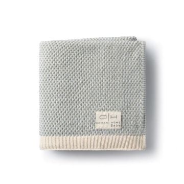 Domani Home Brunello Knit Baby Blanket Lake Blue