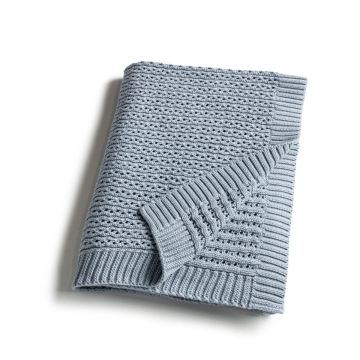 Zandino Knit Blanket Ines Blue