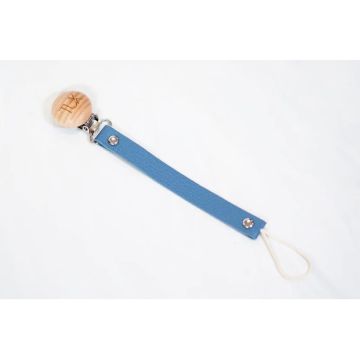 Tuk Baby Leather paci Clip dark Blue