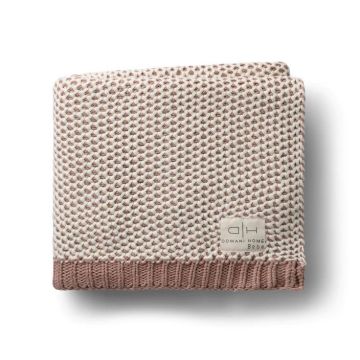  Domani Home Honeycomb Blanket Blush
