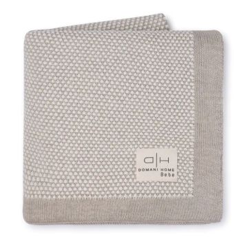Domani Home Stipple Knit Baby Blanket TAUPE