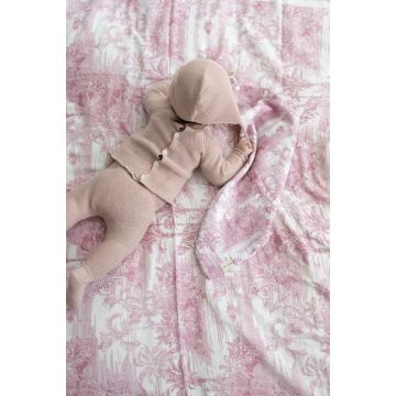 Little Threads Pink Jungle Toil Muslin Blanket