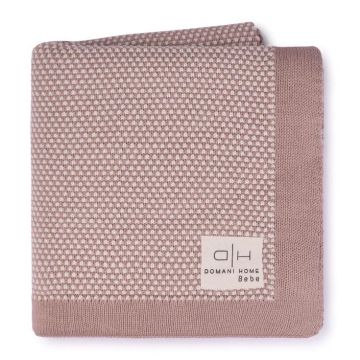 Domani Home Stipple Knit Baby Blanket PINK