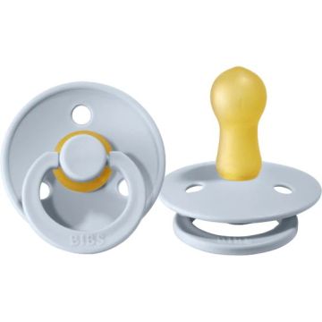 BIBS Colour 2 PACK Latex Baby Blue/Baby Blue