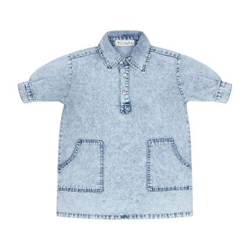 Teela Structure Denim Dress Stonewash