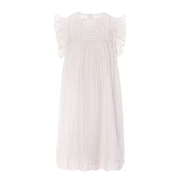 Pernille EMBROIDERED COTTON/LUREX AND LACE DETAILS Ivory