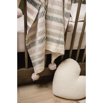 Spool Fine Knit Agad Blanket Pink