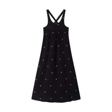 BANA Girls Maxi length dress black gauze