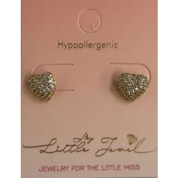 My Little Jewel Pave Screwback Earing