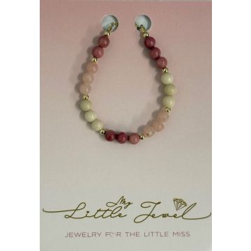 My Little Jewel 3 Colored Gemstone and GF Bracelet