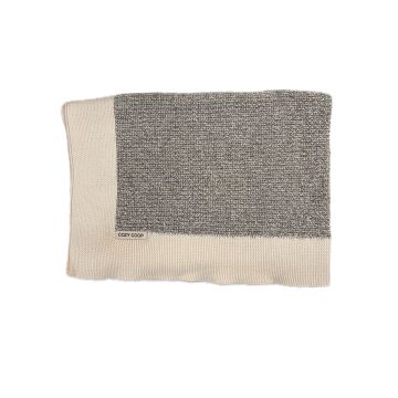Cozy coop Tweed Knit Blanket Beige