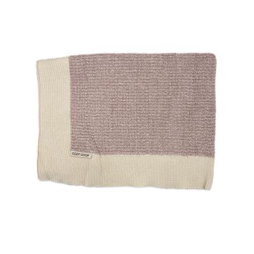 Cozy Coop Tweed Knit Blanket Pink