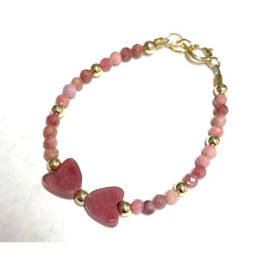 My Little Jewel 2mm Beaded Bracelet center bow Gf