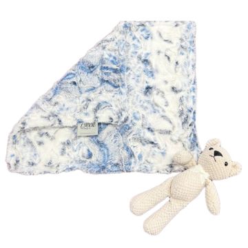 Delore Luxe Cuddle Snowy Owl Denim & Luxe Cuddle Snowy Lovey