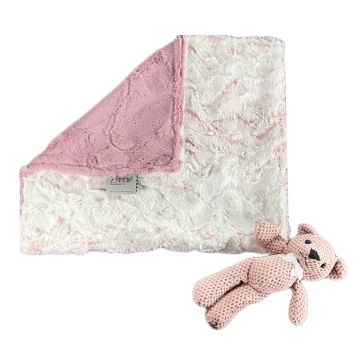 Delore Luxe Cuddle Snowy Owl Rosewater/Luxe Rosewood Lovey