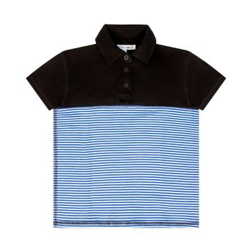 Little Parni Striped Boys Polo