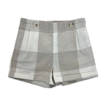 Noma HUGE GINGHAM DESIGN SIDE BUTTONS SHORTS