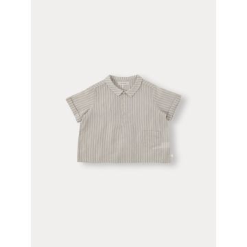 Bene Bene Ian Stripe Half Shirt Grayish Mint