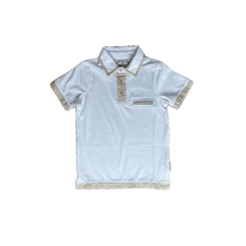 Leo & Zachary Boys Polo Shirt White