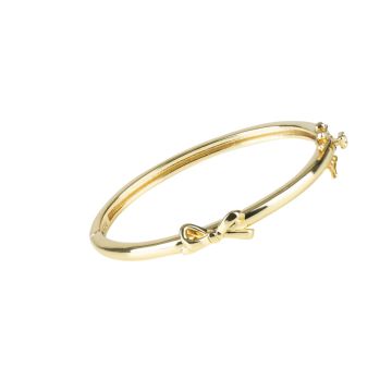 Picky Baby Gold Bangle With Gold Bow