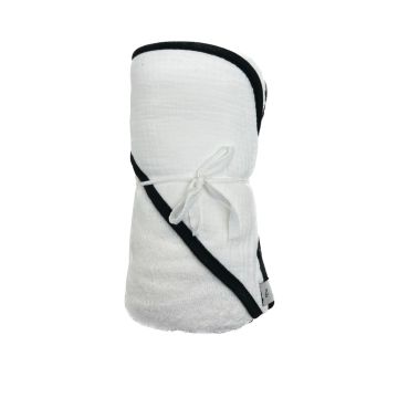 Lil Legs White Towel Black Trim