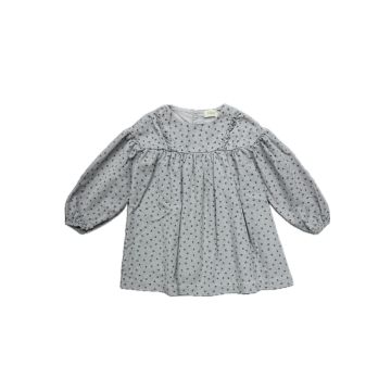 Buho FALL SOFT VELOUR DRESS SOFT BLUE