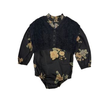 Mode Avent Paris Pima Romper with Mohair Vest