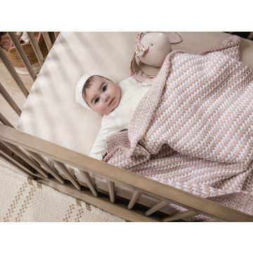 Spool Fine Knit Augu Blanket Pink