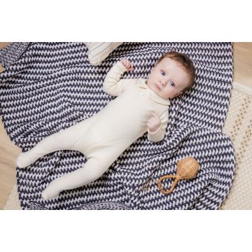 Spool Fine Knit Augu Blanket Black