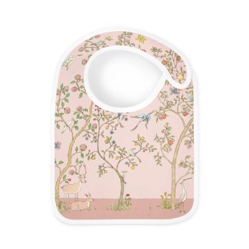 Atelier Choux Satin Bib In Bloom pink
