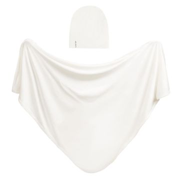 Ely And Co Modal Swaddle And Beanie Set Ivory