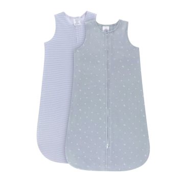 Ely & Co Wearable Blanket 2pk Blue leaf/Stripes