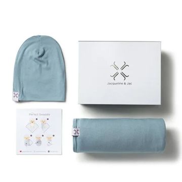 Jacqueline & Jac Jade Blue Blanket Set