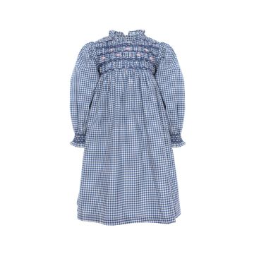 Pernile CHERRIES EMBROIDRED ON CHAMBRAY DRESS