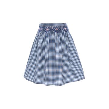 Pernille CHECK PRINT BLUE SKIRT