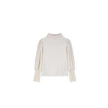 Little Creative Factory Knit Turtleneck Top Cream