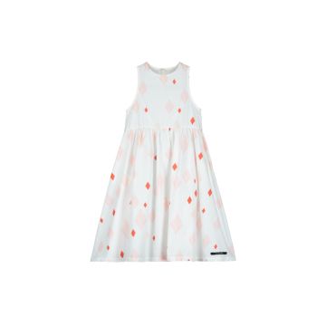 Little Creative Factory Joker Sleeveless Dress White/Red