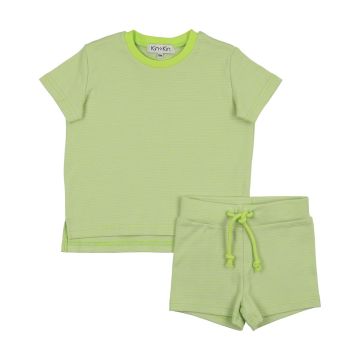 Kin+Kin Striped Boy's T-shirt + Shorts Set