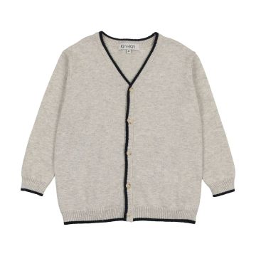 Kin+Kin Boys Knit V Neck Cardigan Grey