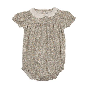Kin+Kin Baby Ruffled Collar Romper