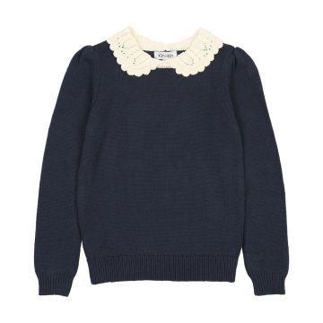 Kin+Kin PETER PAN COLLAR KNIT CARDIGAN
