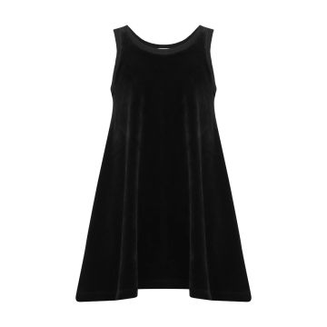 Little Parni Velour Short Jumper Black