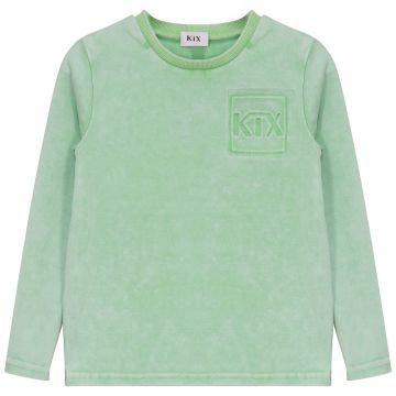 Kix Embossed Logo Tshirt Washed Mint